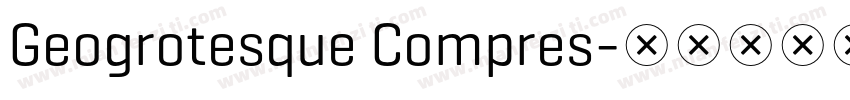 Geogrotesque Compres字体转换